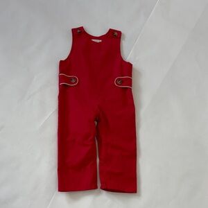 The Beaufort Bonnet Company Red Kids Overalls